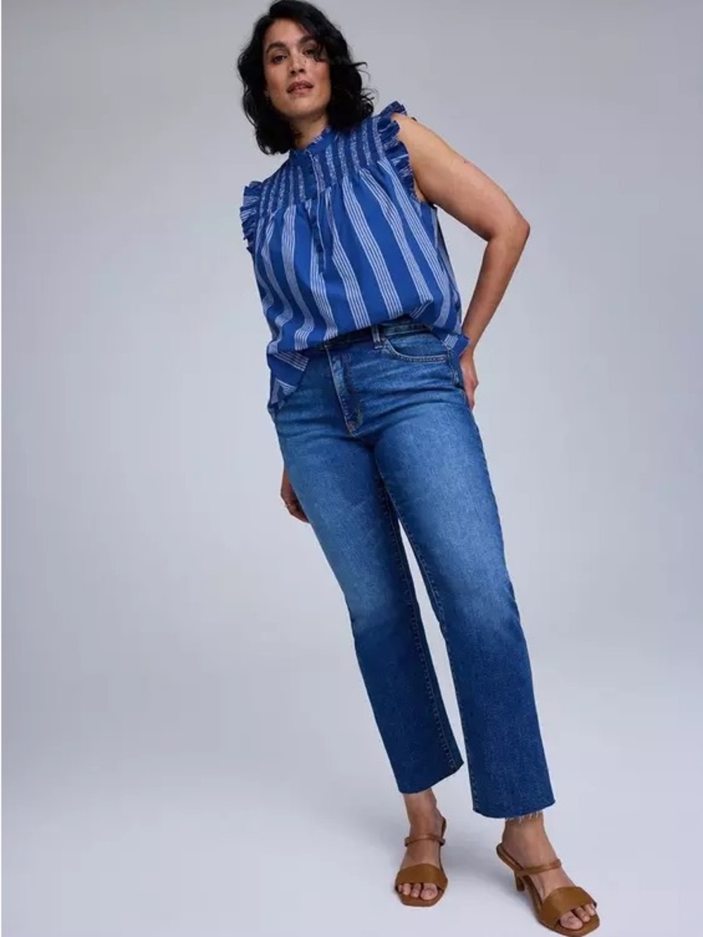 EUC Torrid Belle Isle Sky High Crop Kick Boot Jean